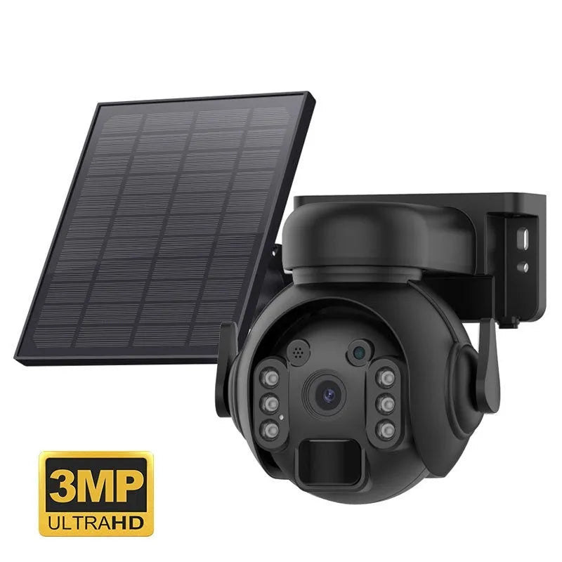 3 million pixel solar security camera with full colour night vision for home monitoring