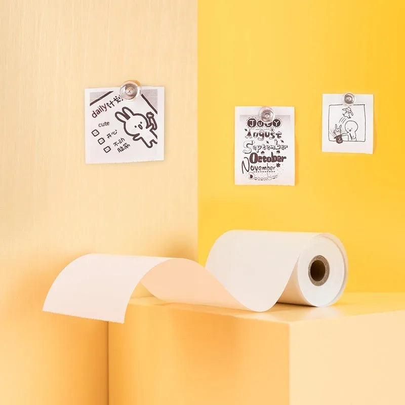 Three rolls of 57mm by 30mm thermal label paper in packaging