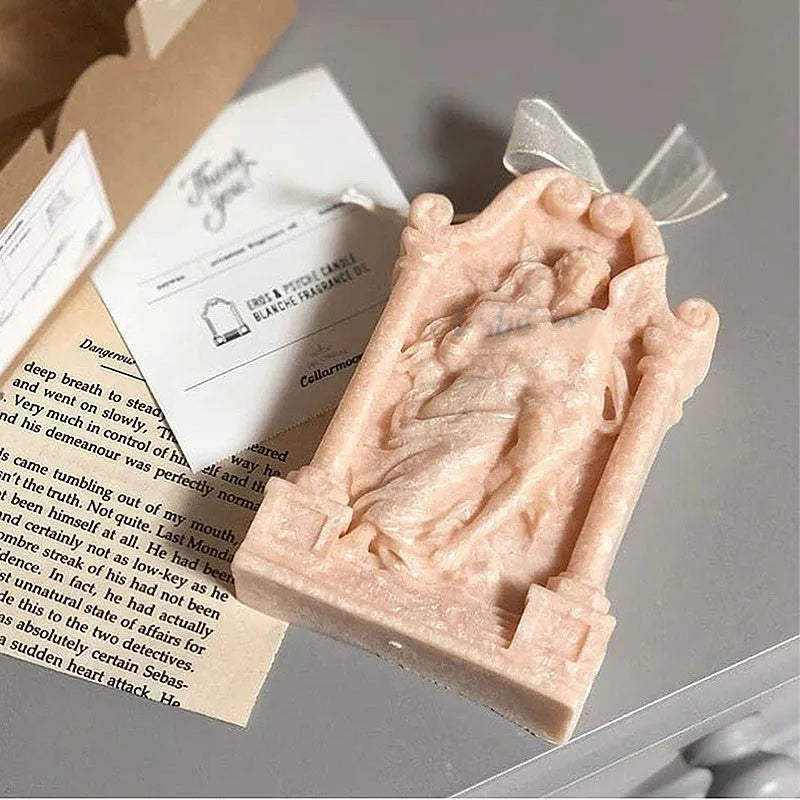 Ancient Greek couple angel silicone mould for cake decorating and candle making