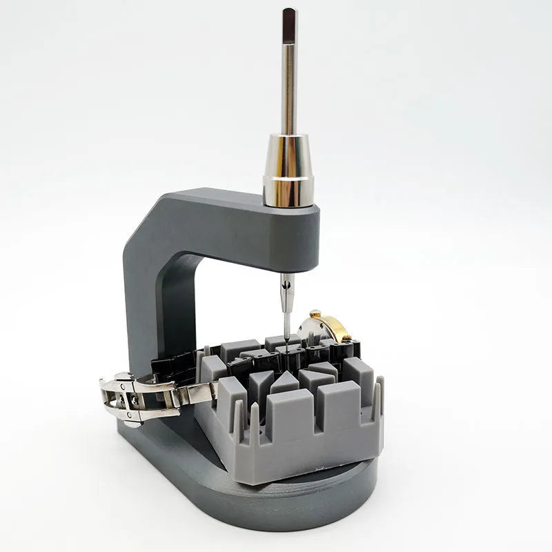 Silver tool steel watch strap removal press tool with precision blades for jewellery maintenance