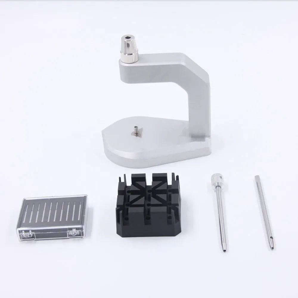 Silver tool steel watch strap removal press tool with precision blades for jewellery maintenance