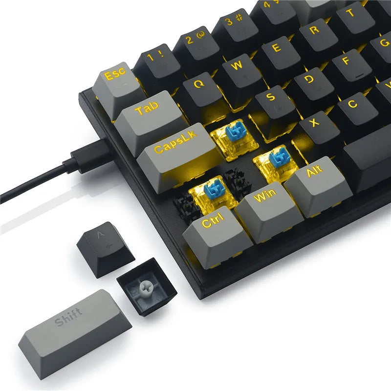 Z11 aluminium mechanical keyboard showing RGB lighting and mechanical key switches