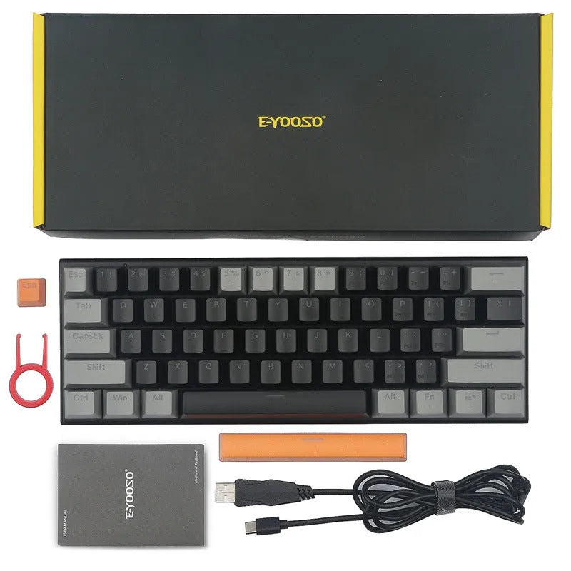 Z11 aluminium mechanical keyboard showing RGB lighting and mechanical key switches