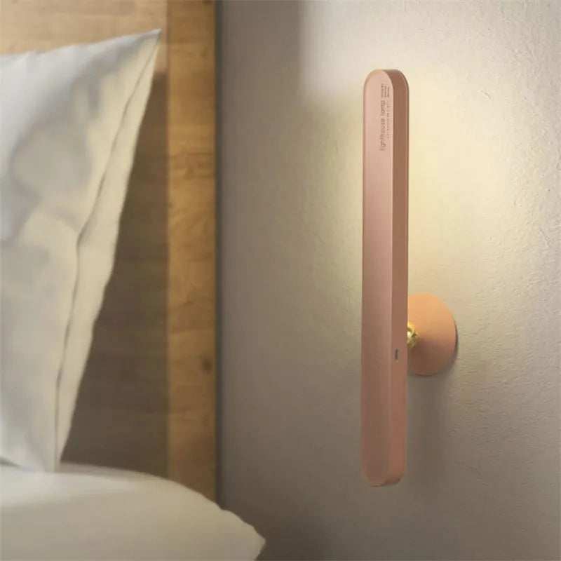 Geometric magnetic suction reading table lamp with touch switch and PC lampshade in white or khaki finish