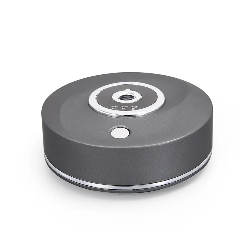 Car air freshener spray holder with USB cable in black grey or white