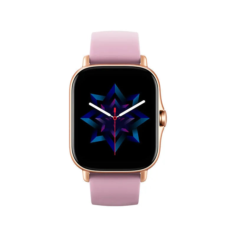 GT20 smartwatch with alloy case showing black colour option and touch screen display