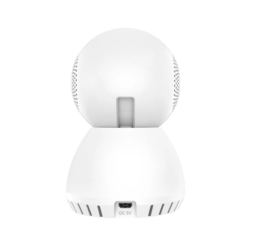 White dual-frequency wireless monitor camera with 1080p HD recording for indoor and outdoor surveillance