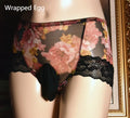 Men's mid-waist ice silk mesh underwear briefs in various colours