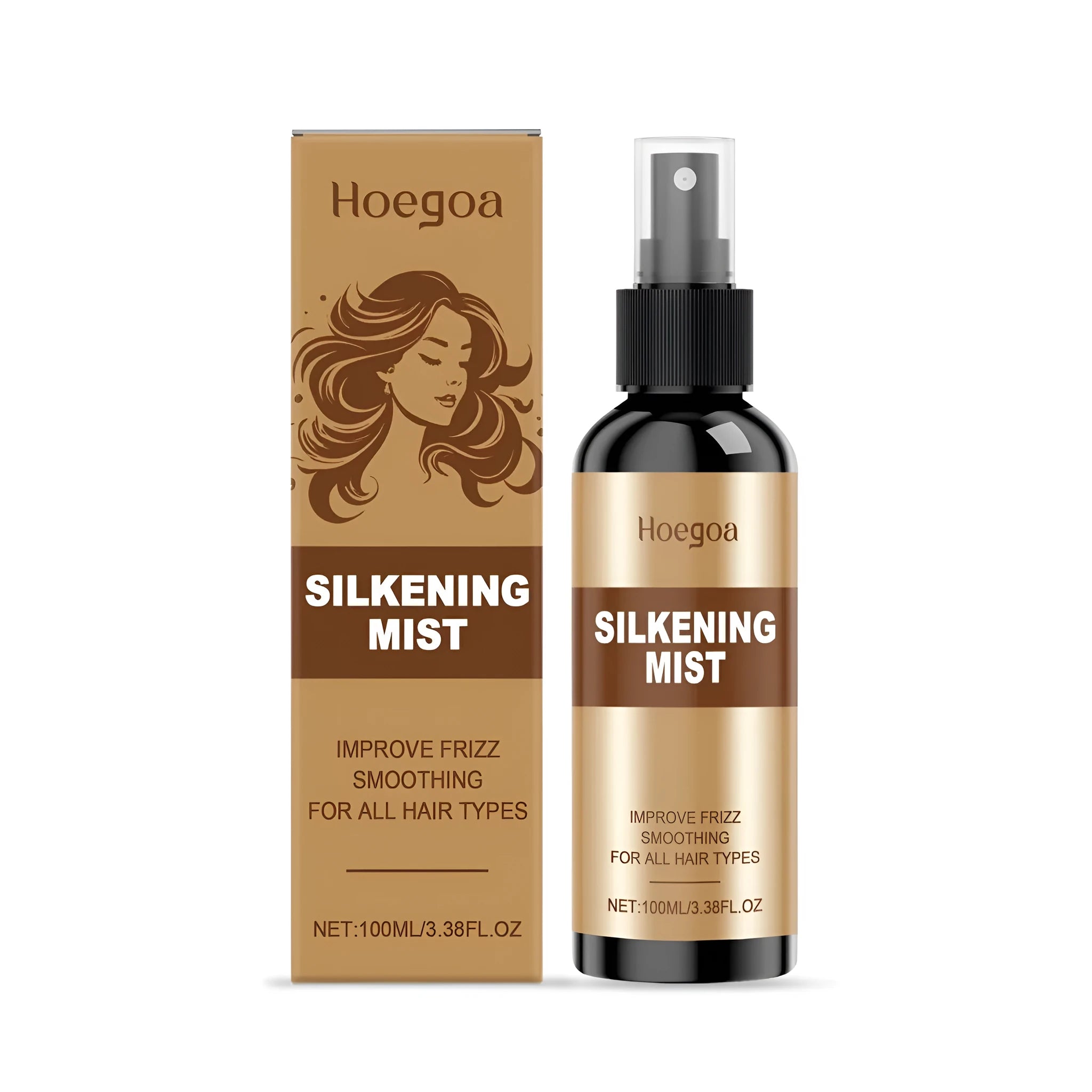 100ml hair care spray bottle with vitamin E and collagen formula containing ginger and rosemary extracts
