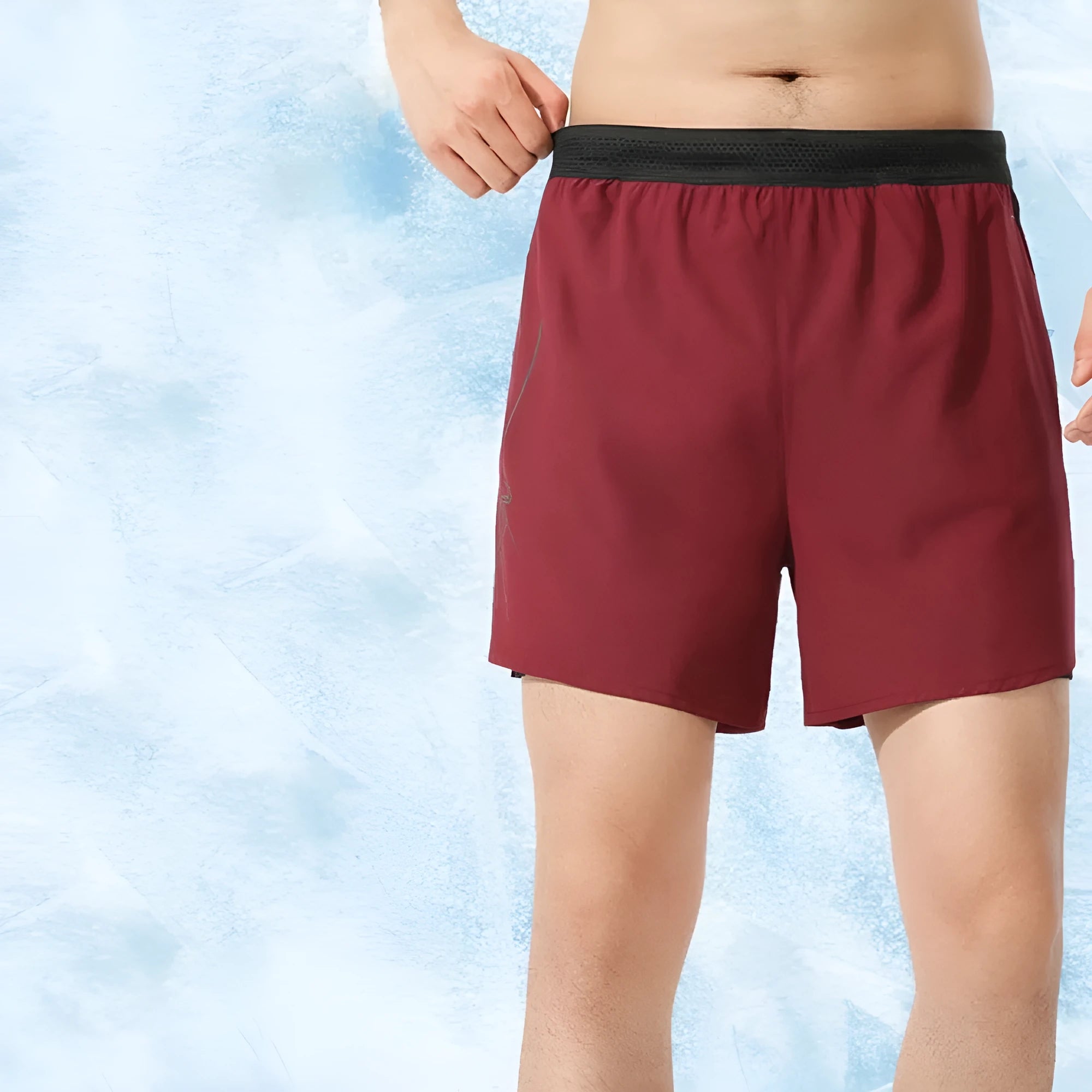 Men's solid colour low-waist basketball shorts in polyester fabric shown in a range of sizes and colours.