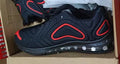 Men's black casual sneakers with artificial PU upper, thick plastic sole, and front lace-up design for outdoor sports.