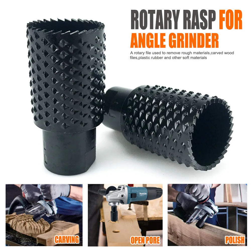 Spherical angle grinder grinding head with M10 and M14 thread compatibility