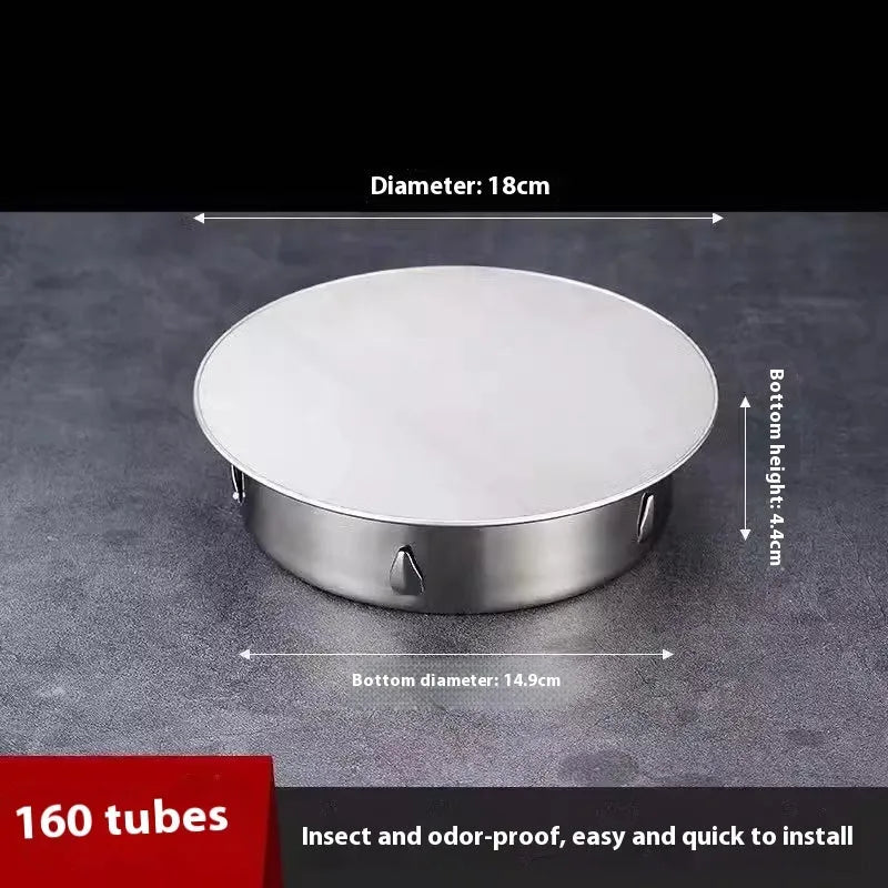 Stainless steel inlay floor drain deodorant seal cover with modern design