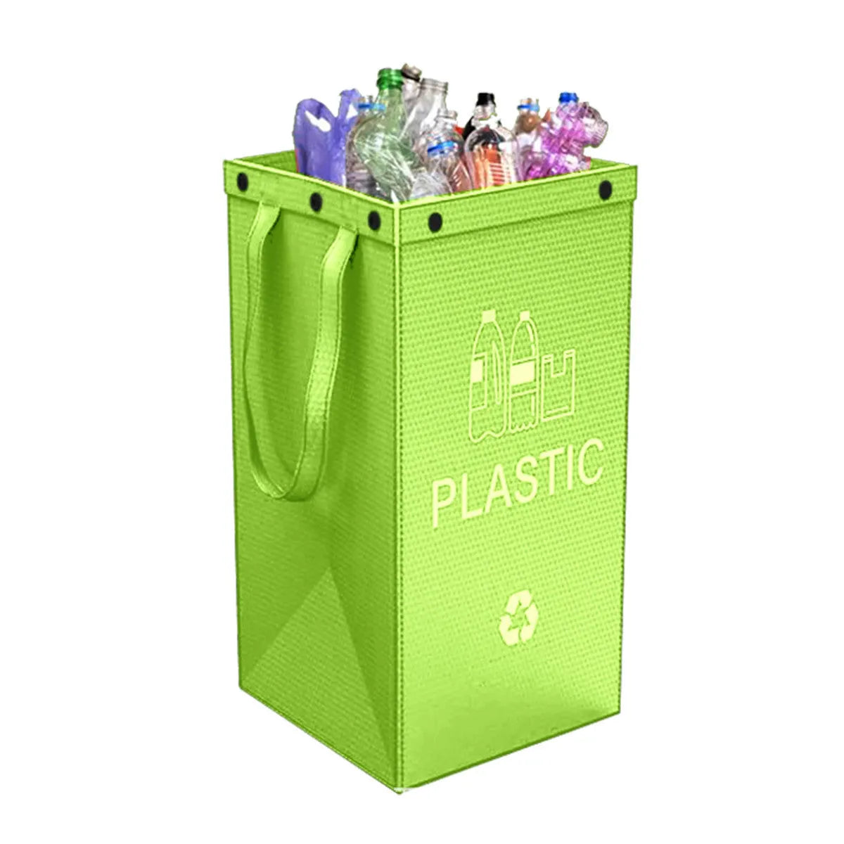 40L blue plastic waterproof rubbish bin for household waste classification
