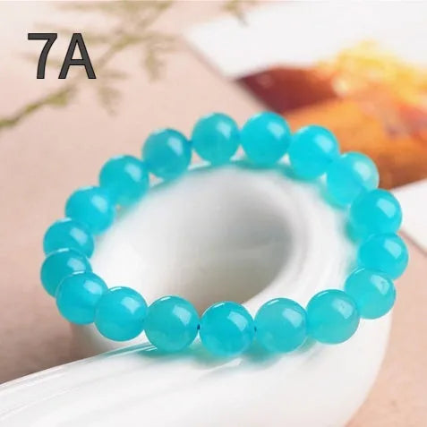Polished Amazonite natural stone beads in blue-green colours with different size options for jewellery making