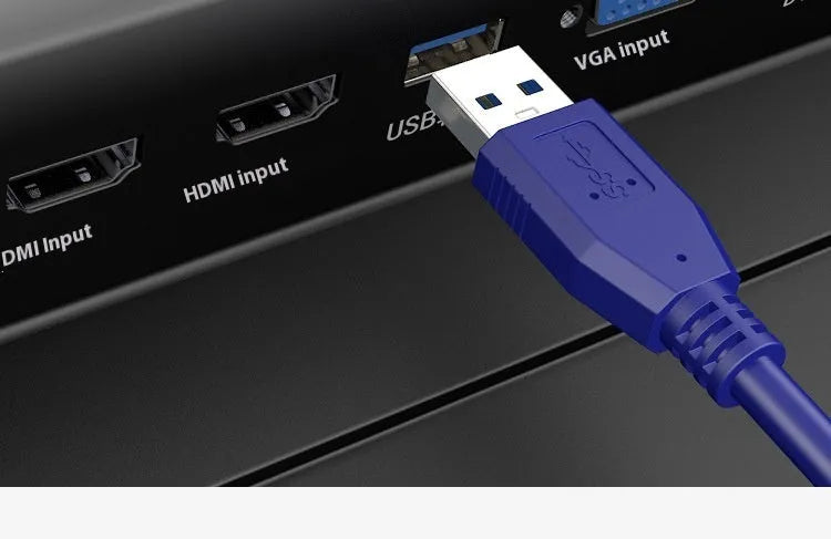 USB 3.0 data cable with nickel-plated connectors for external hard drive enclosures, shown with length options