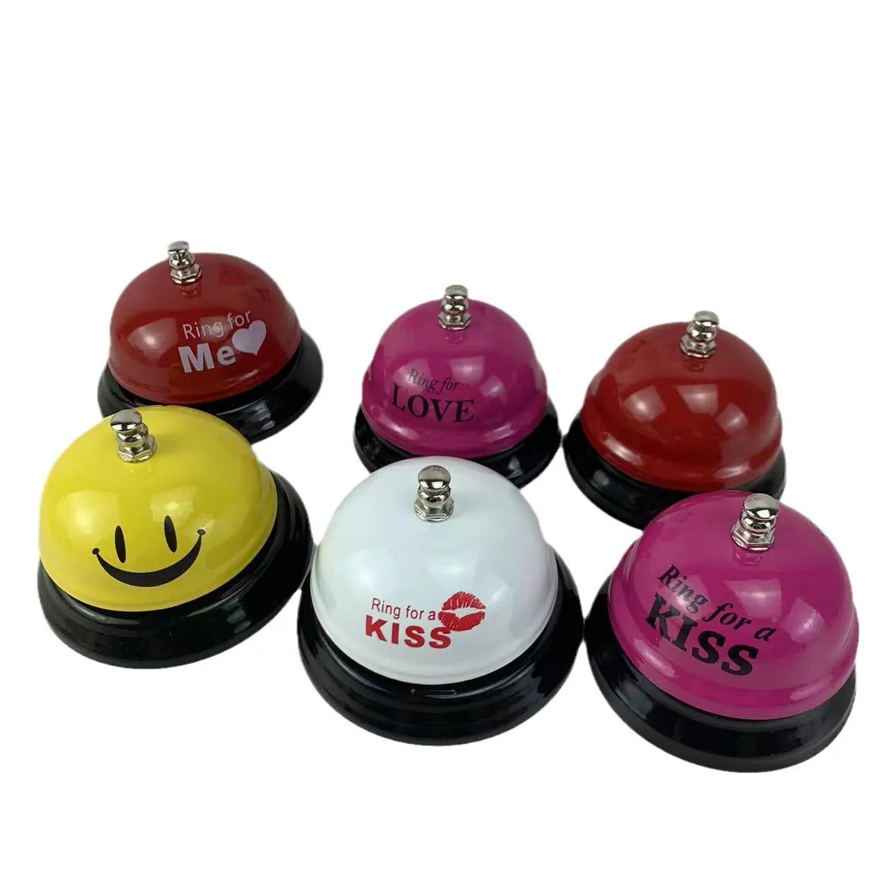 Iron game bell in 85mm diameter available in 11 colours including red, green, blue, pink, yellow