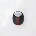 Alpha vehicle leather perforated handball gear in black, red, and white colour options