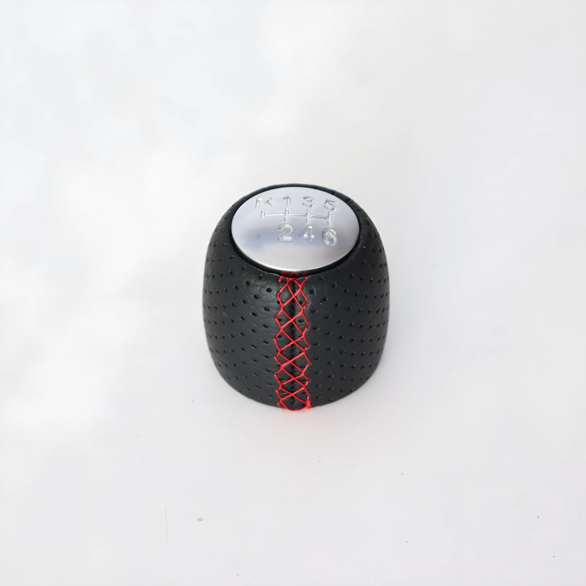 Alpha vehicle leather perforated handball gear in black, red, and white colour options
