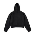 Man wearing a dark grey Chinese cotton composite hooded sweater with the hood removed.