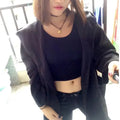 Plus size women's thin cotton coat with lace detail in loose fit design