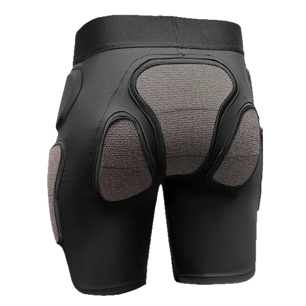 X-ray diffraction skiing anti-fall protective inner wear hip pad and knee pad set
