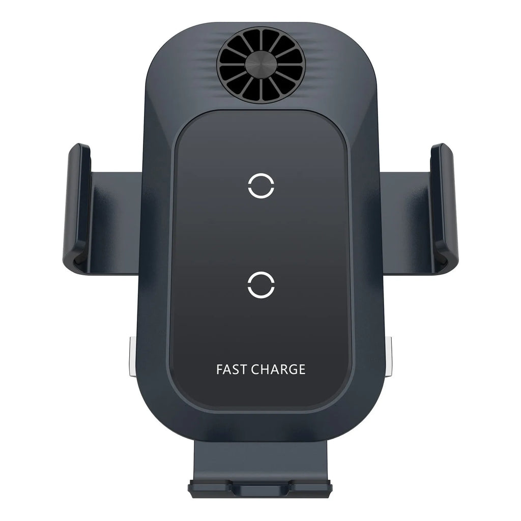 C35 colour car wireless charger phone holder with suction cup air vent mount and dual charging coils