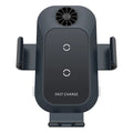C35 colour car wireless charger phone holder with suction cup air vent mount and dual charging coils