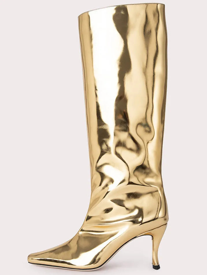 Women's square toe cowboy boots in microfiber available in multiple colours and sizes 35-43