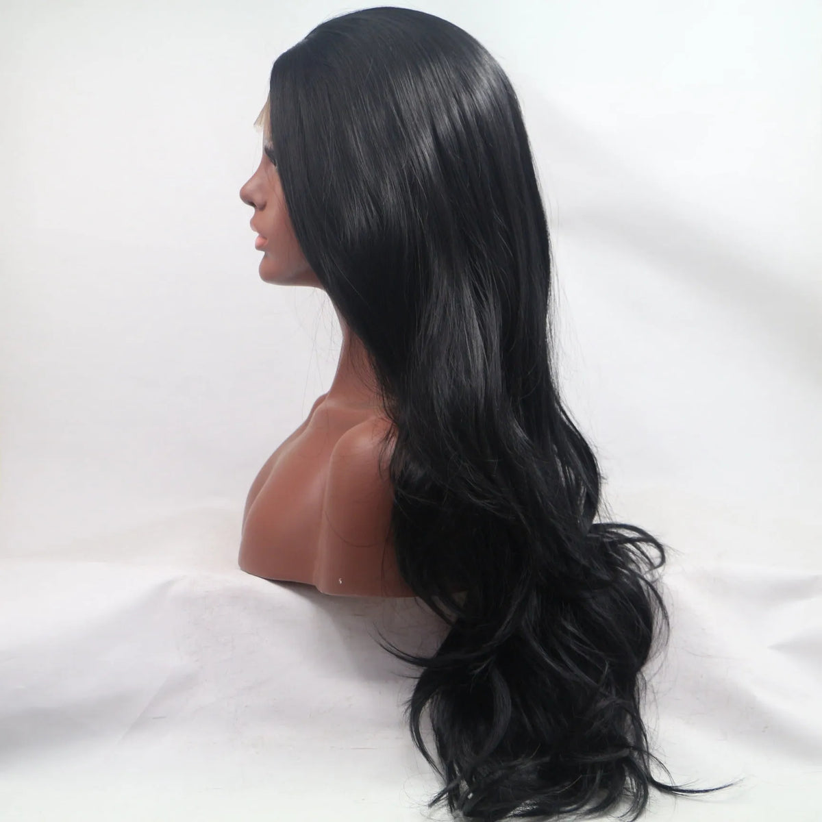 Long curly wig in high temperature fibre, heat-dyeable, picture colour, five styles available