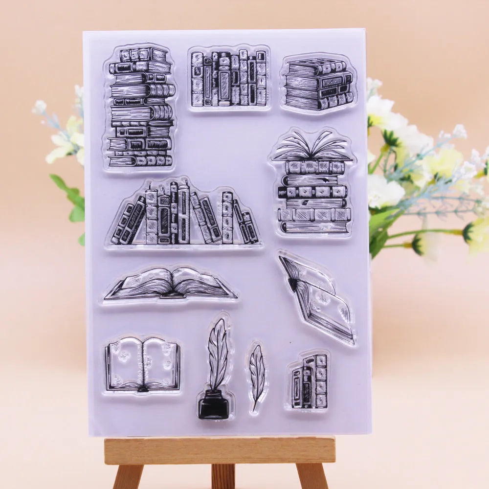 Transparent silicone stamp with pattern design measuring 11 by 16 centimetres