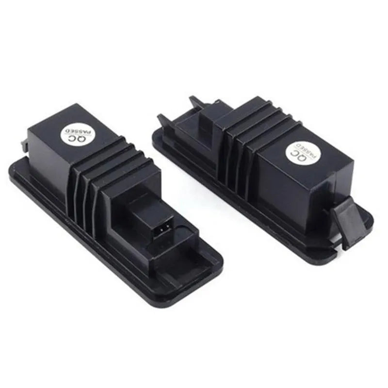 Volkswagen LED licence plate light upgrade kit for Golf Polo Phaeton models with SMD LEDs.
