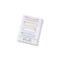 Cartoon hand account collage sticky note notepad showing multiple size options and design variations