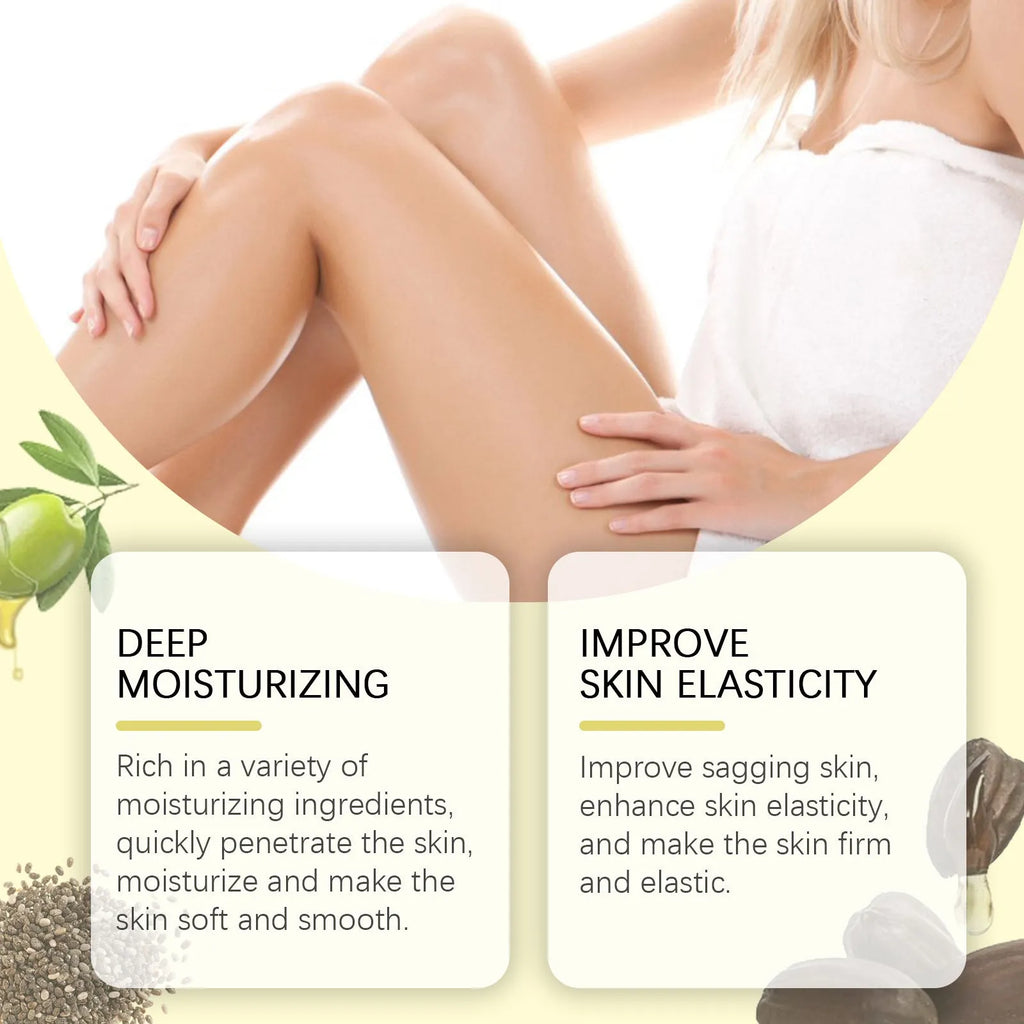 Nourishing and firming body care kit with 100ml skincare oil and 100g moisturising cream