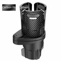 ABS plastic car cup holder modification kit in carbon fibre and matte colour finishes