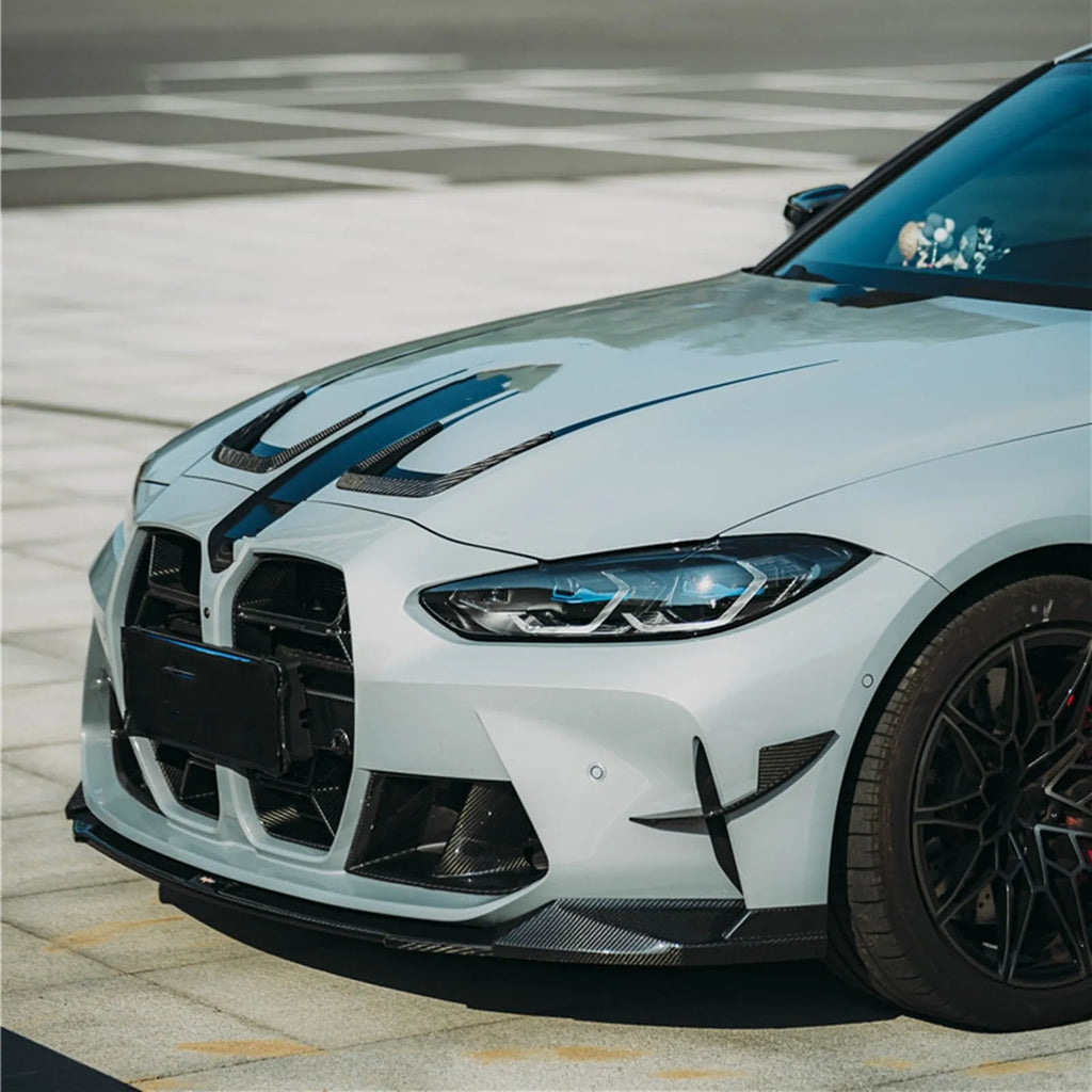 Black dry carbon fibre front bumper grille for BMW M3 M4 G80 G82 models