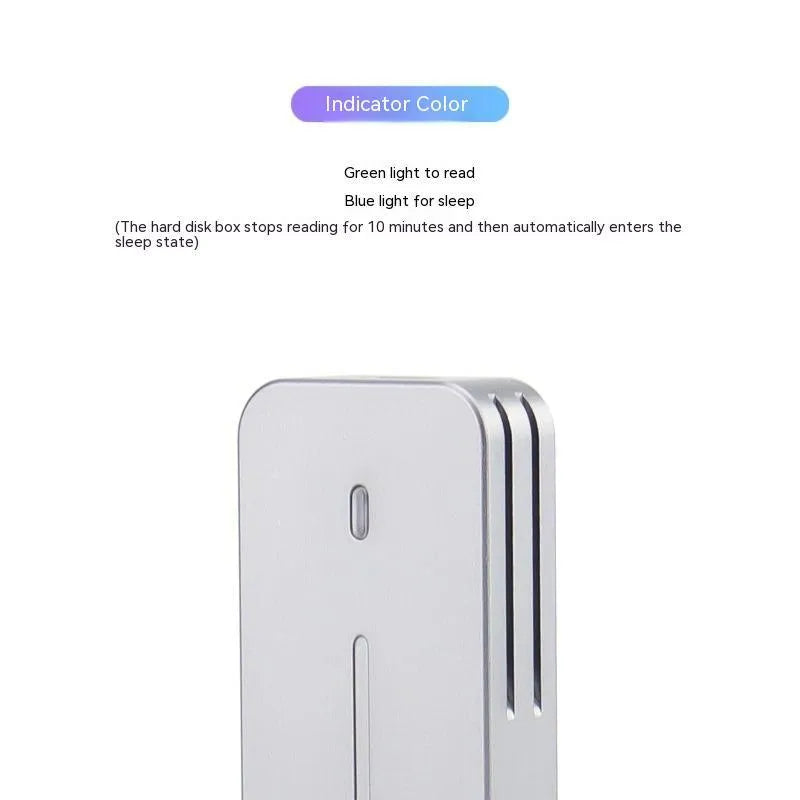 Aluminium alloy M.2 NVMe/NGFF SSD enclosure with dual protocol support and heat dissipation design