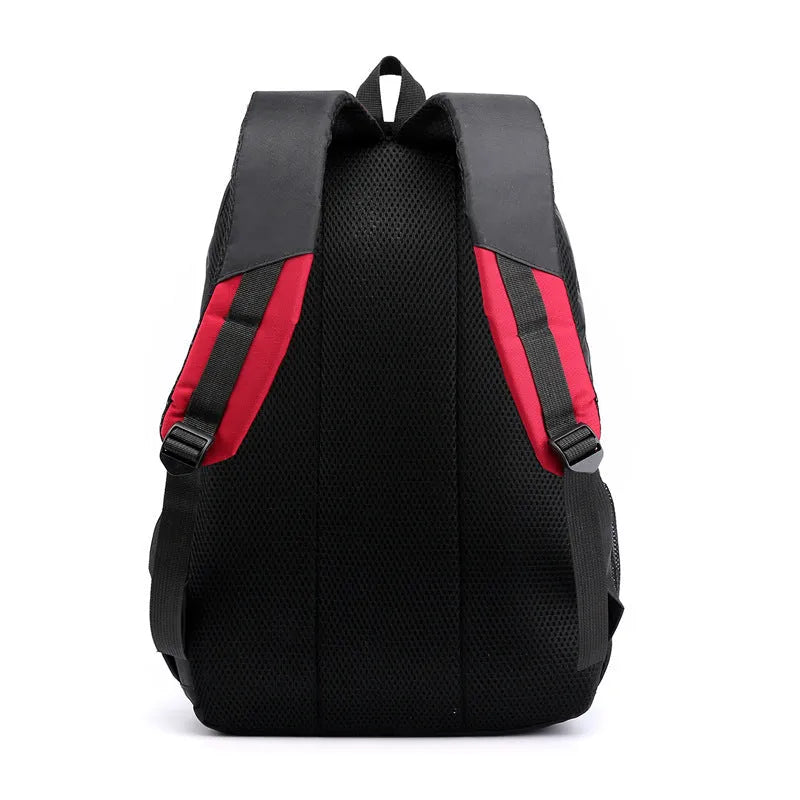 Black waterproof nylon school backpack with airpillow straps and urban simplicity styling