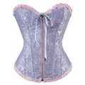 A women's black spandex waist trainer corset with a front silver zipper closure.