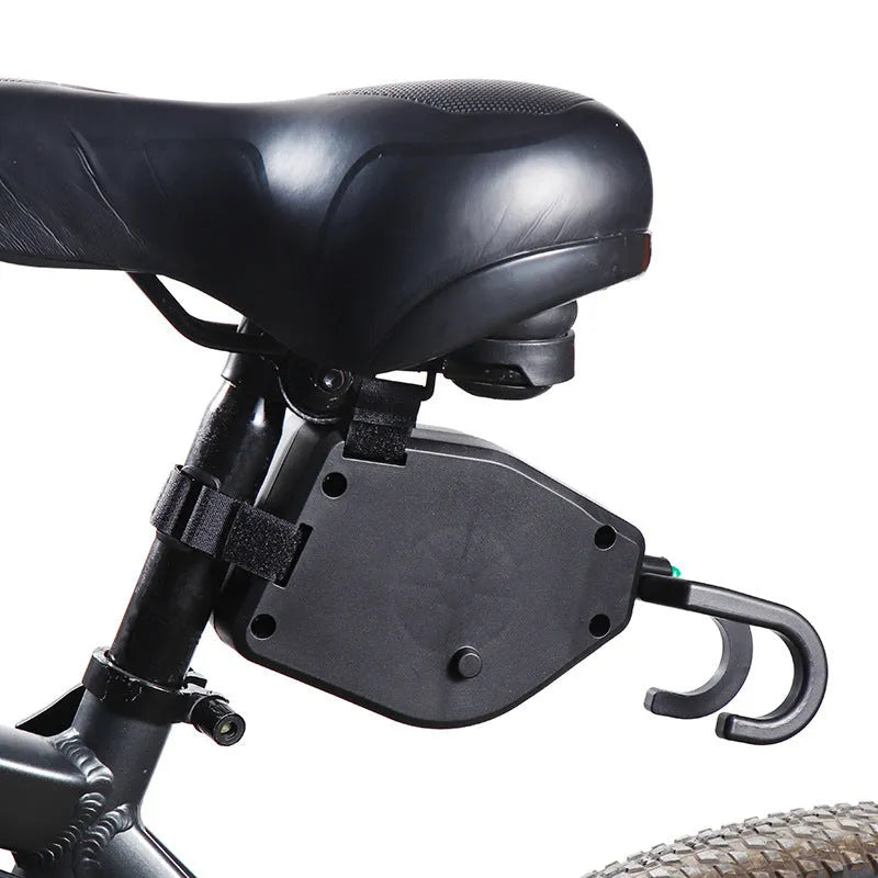 Black plastic and resin bicycle trailer rope for connecting child trailers to adult bikes