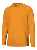 Long sleeve hooded outdoor top for fishing and hiking in assorted colours