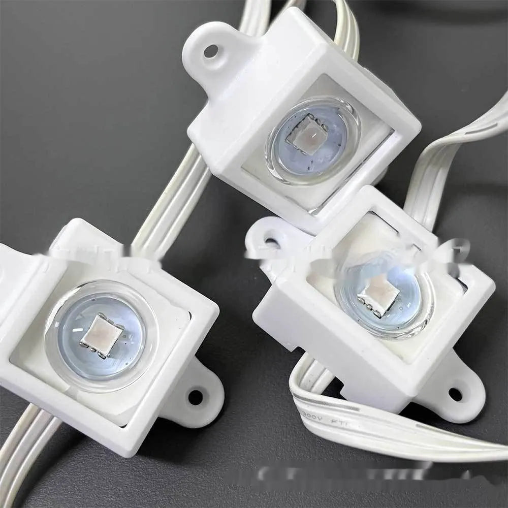 White plastic LED lampshade with fixed bracket measuring 1.7cm by 6cm