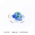 Geometric glass turtle ornament in modern simplicity style for desktop decoration.