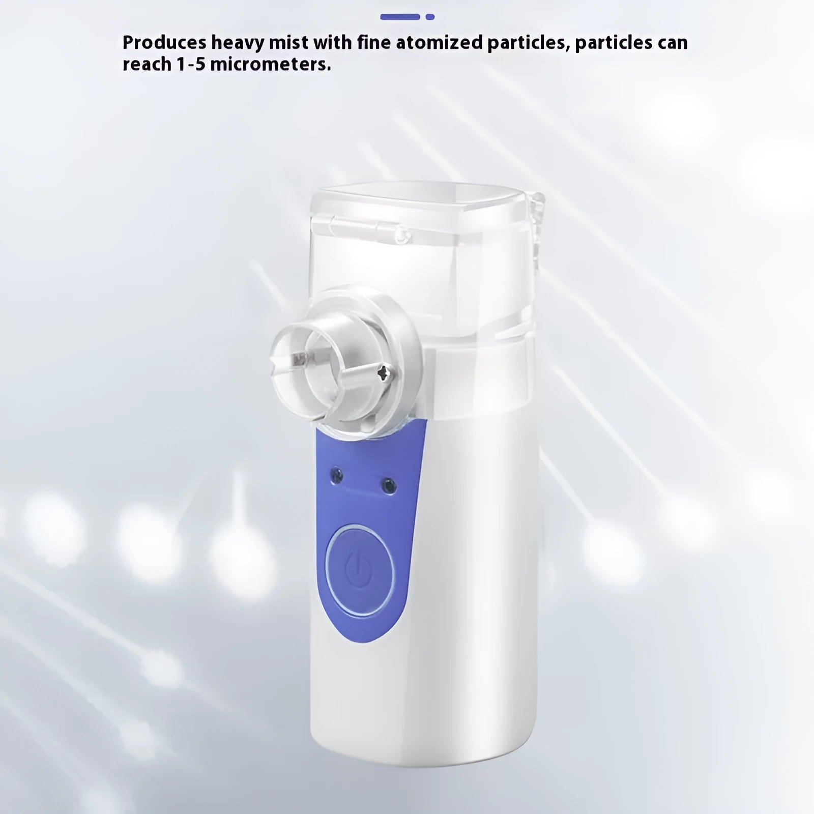 USB handheld plastic nebuliser with columnar design for household drug atomisation