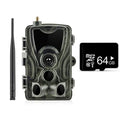 HC801M outdoor waterproof surveillance camera in camouflage design on a tree branch.
