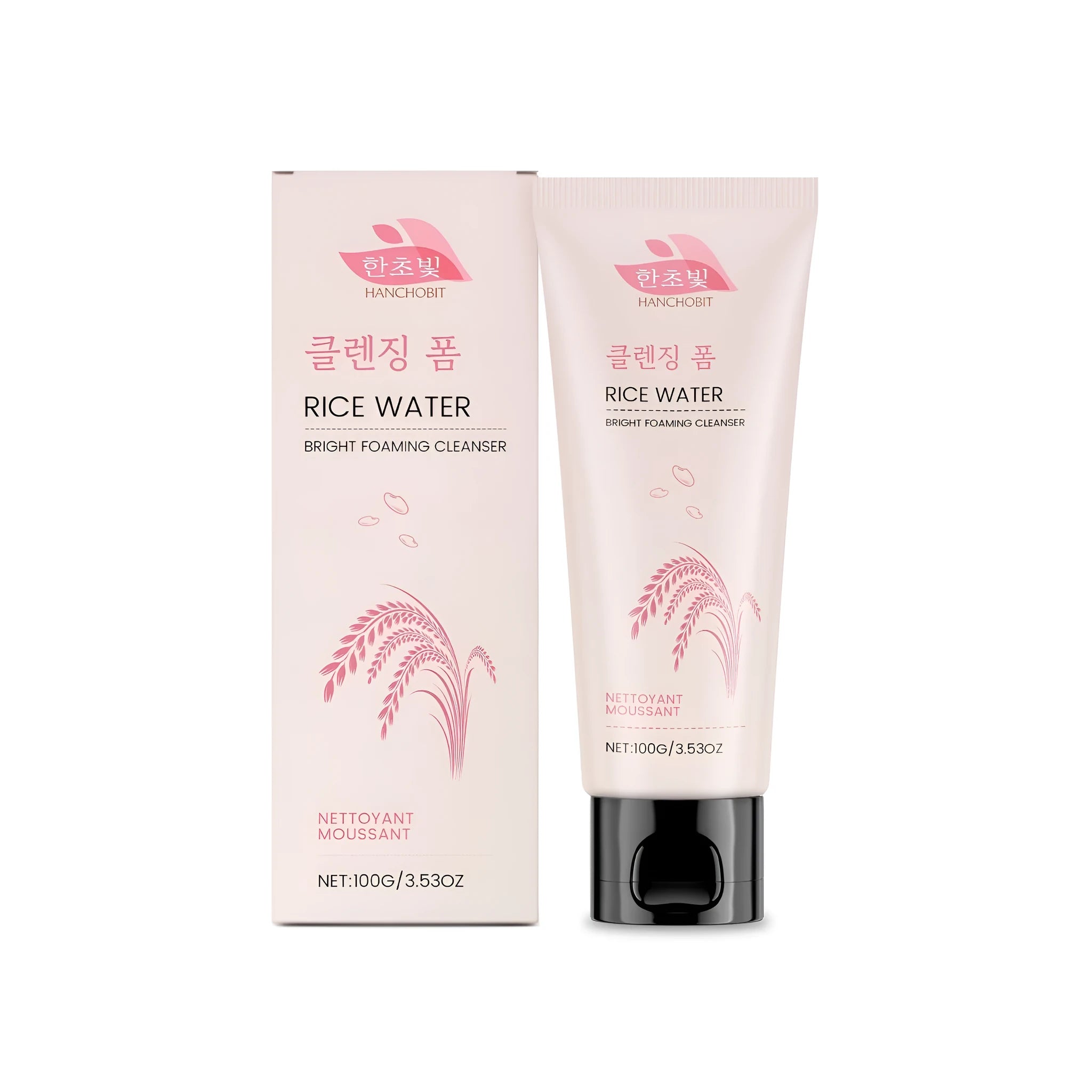 100g bottle of Rice Water Bright Foaming Cleanser for face