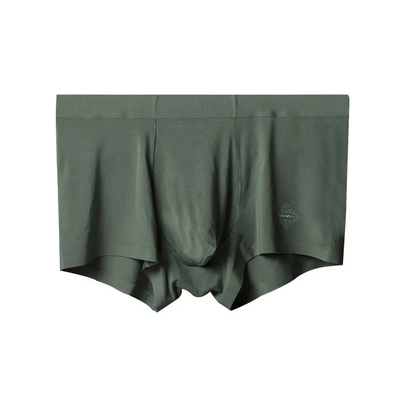 Seamless modal men's underwear in mid waist design with body shaping functions