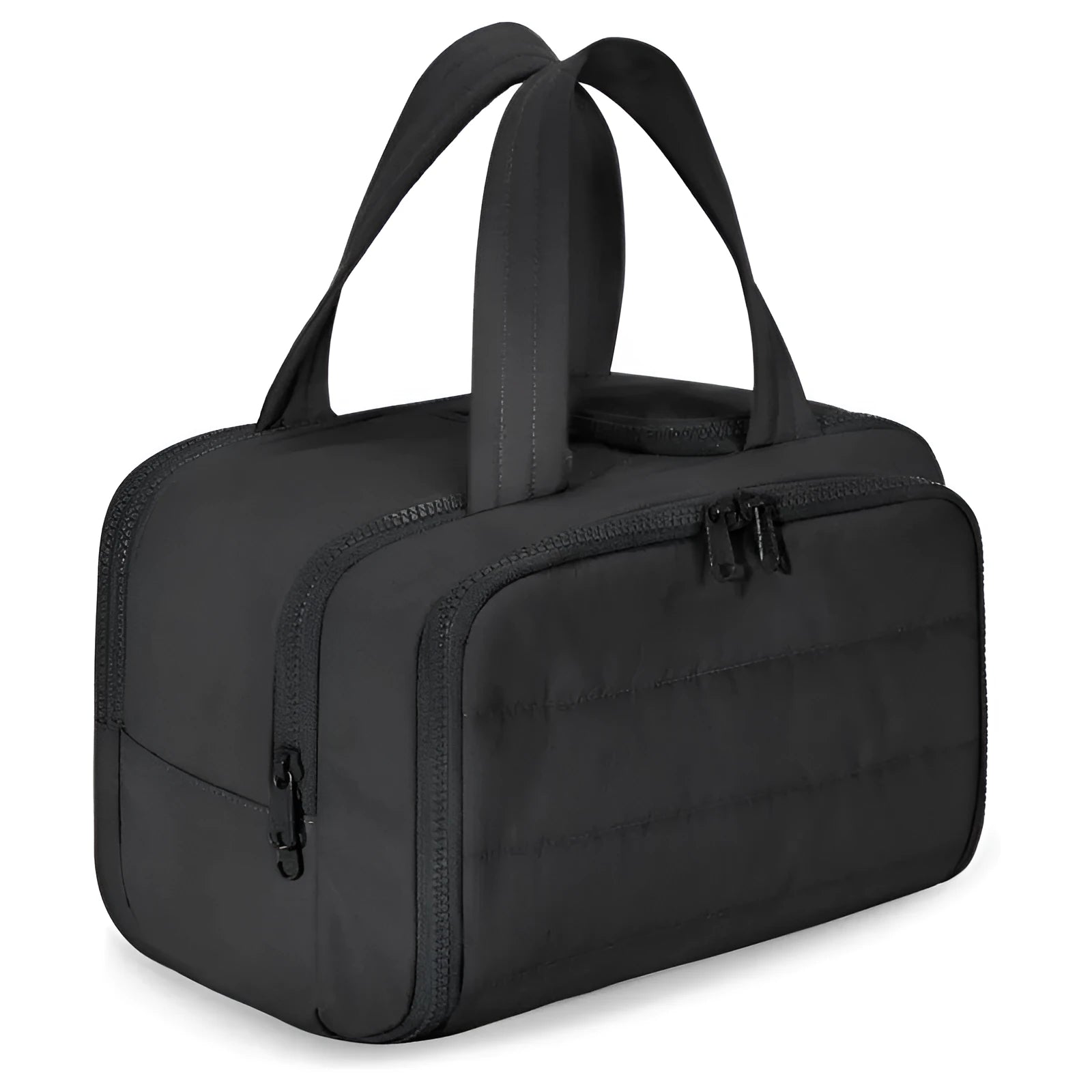 Large lightweight travel toiletry bag in a choice of colours with wide open top.