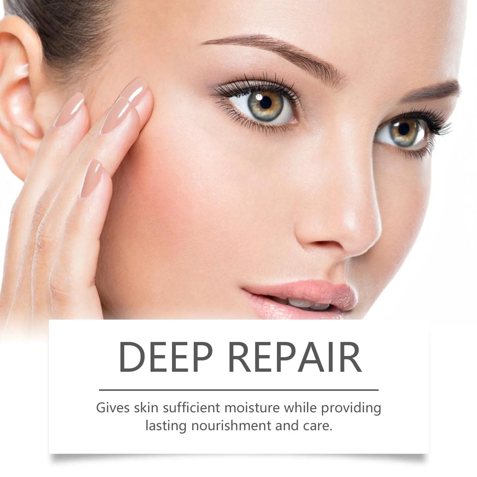 Single-use collagen moisturising facial sheet mask and 30ml essence sachet.