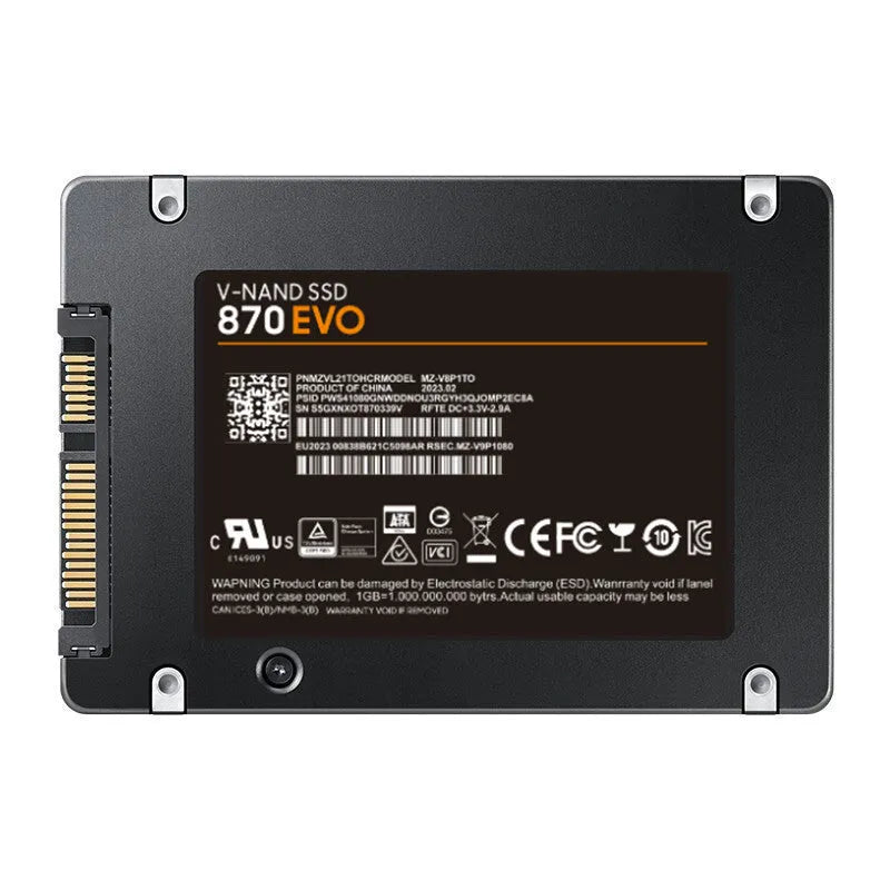 Samsung 870 EVO 2.5-inch SATA III internal solid state drive for PC and laptop storage upgrade